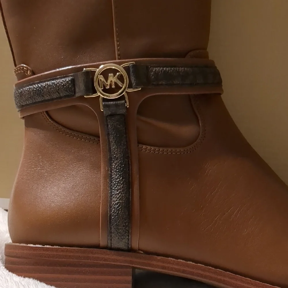 Michael Kors Tan Leather Riding Boots